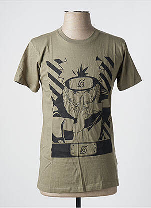 T-shirt vert NARUTO pour homme