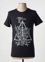 T-shirt stretch manches courtes noir HARRY POTTER homme
