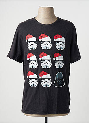 T-shirt stretch manches courtes noir STAR WARS homme