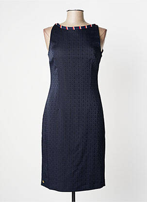 Robe mi-longue imprimé fantaisie sans manche bleu MANILA GRACE femme