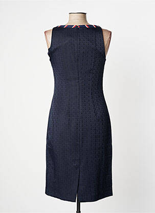 Robe mi-longue imprimé fantaisie sans manche bleu MANILA GRACE femme