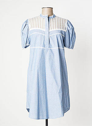 Robe courte manches courtes manches courtes bleu TWINSET femme