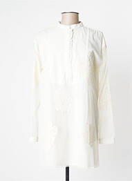 Robe courte manches longues manches longues beige TWINSET femme