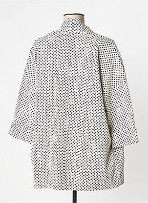 Veste kimono manches 3/4 blanc MANILA GRACE femme