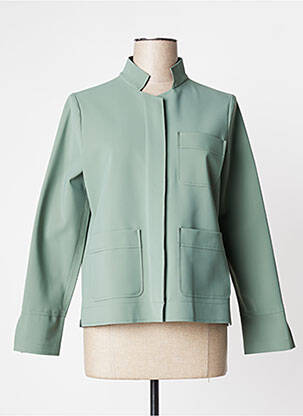 Veste casual coupe droite vert INDIES femme