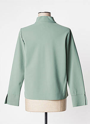 Veste casual coupe droite vert INDIES femme