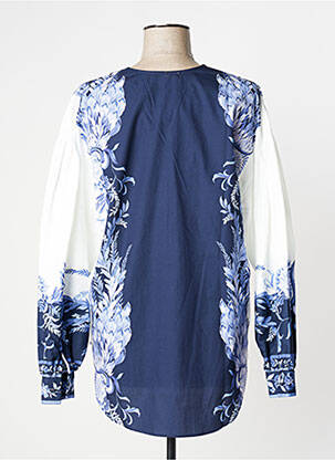 Chemisier imprimé fleurs manches longues bleu TWINSET femme