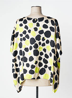 Blouse imprimé fantaisie manches 3/4 beige MANILA GRACE femme