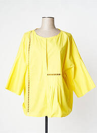 Tunique manches longues col v jaune MANILA GRACE femme