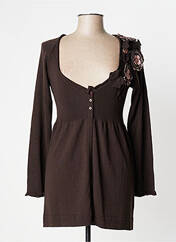 Robe mi-longue marron BLEU BLANC ROUGE pour femme seconde vue