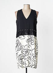 Robe mi-longue noir BLEU BLANC ROUGE pour femme seconde vue