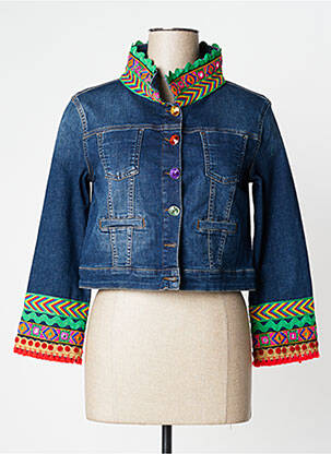 Veste en jean bleu BLEU BLANC ROUGE pour femme