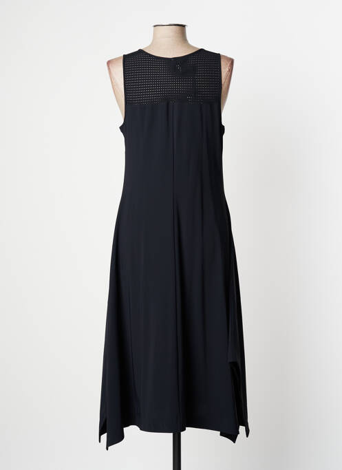 Robe longue coupe évasée sans manche noir INDIES femme