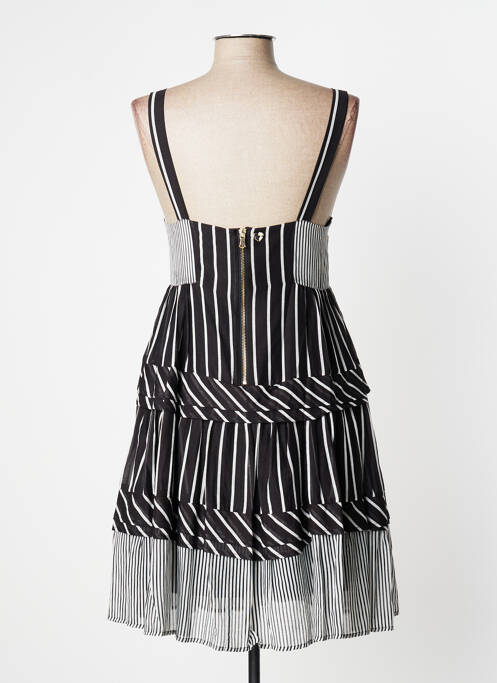 Robe mi-longue fermeture zippée au dos fines bretelles noir TWINSET femme