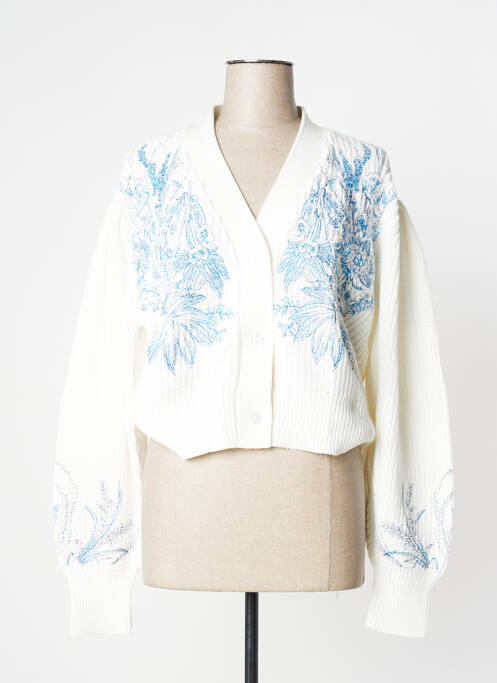 Gilet manches longues blanc TWINSET pour femme