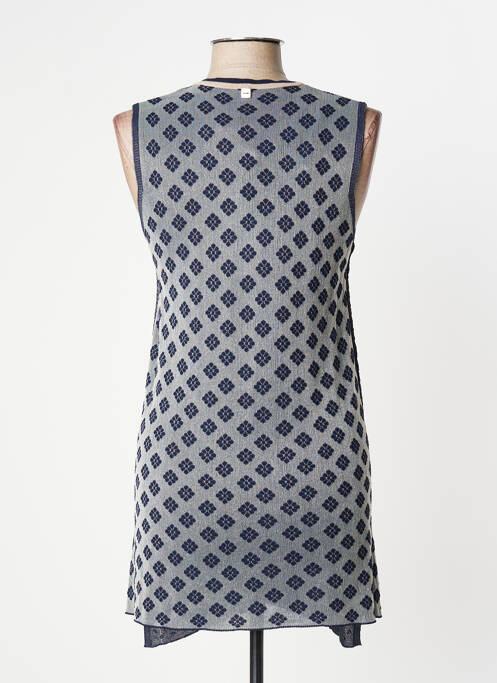 Pull tunique bleu MANILA GRACE pour femme