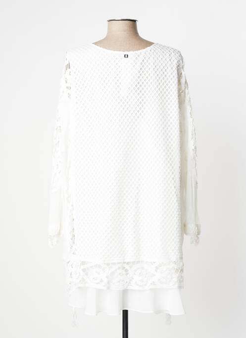 Robe courte blanc TWINSET femme