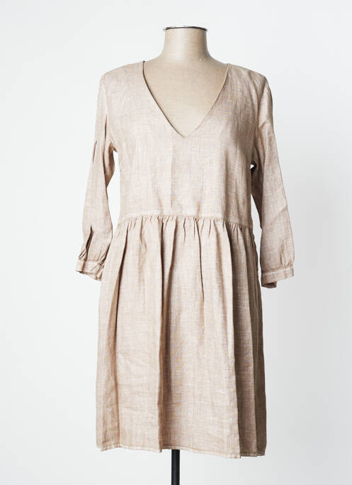 Robe mi-longue beige MANILA GRACE pour femme