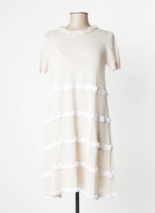 Robe mi-longue beige TWINSET pour femme