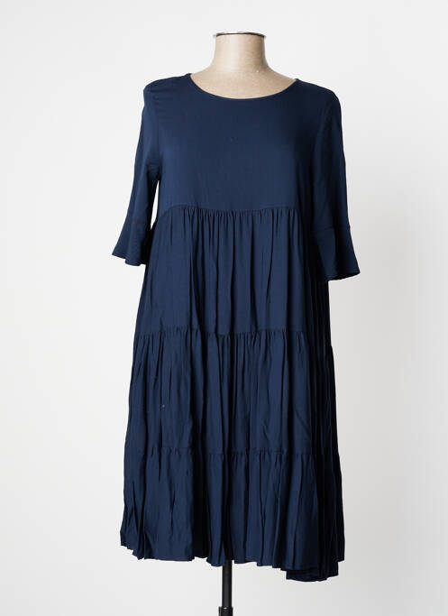 Robe mi-longue bleu MANILA GRACE pour femme