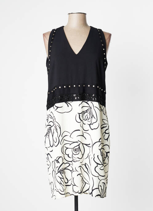 Robe mi-longue noir BLEU BLANC ROUGE pour femme