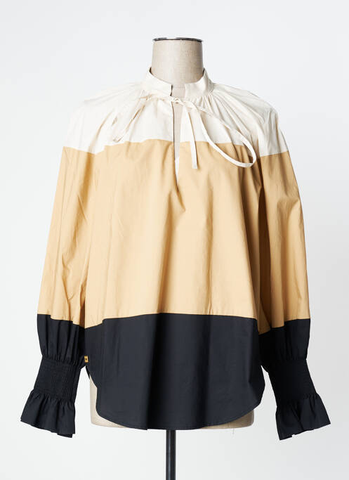 Tunique manches longues beige MANILA GRACE pour femme