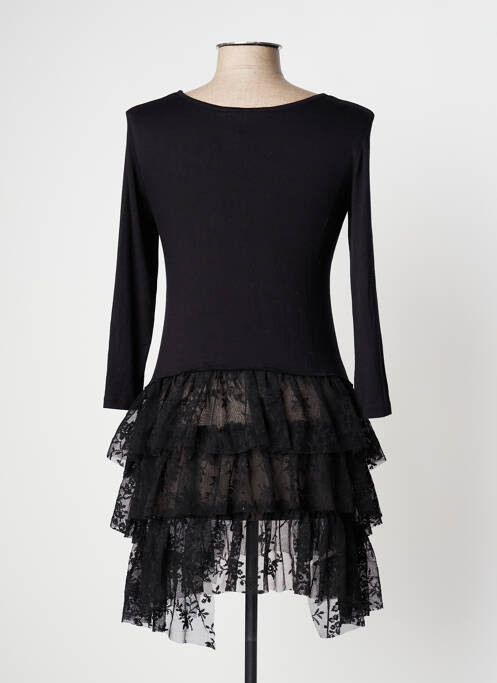 Tunique manches longues noir BLEU BLANC ROUGE pour femme