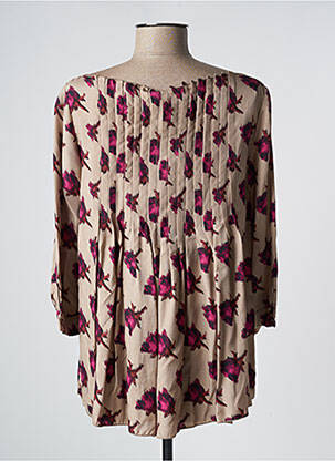 Blouse imprimé fleurs manches 3/4 rose MANILA GRACE femme