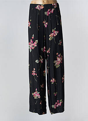 Pantalon large tissage crêpe taille normale noir TWINSET femme
