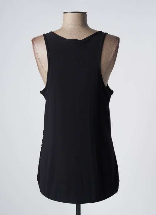 Top sans manche sans manche noir BLEU BLANC ROUGE femme
