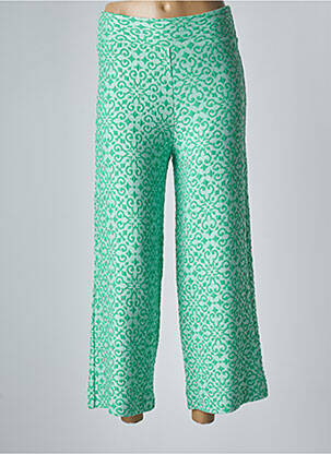 Pantalon 7/8 stretch taille normale vert NIU femme