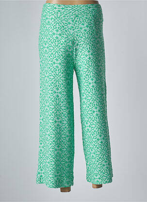 Pantalon 7/8 stretch taille normale vert NIU femme