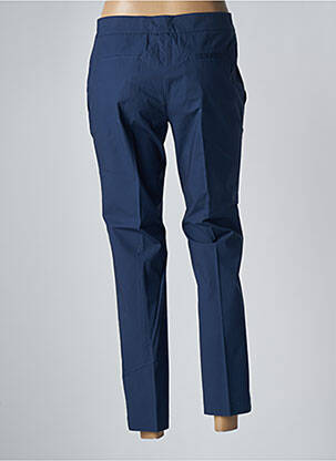 Pantalon 7/8 tissage popeline taille normale bleu TWINSET femme