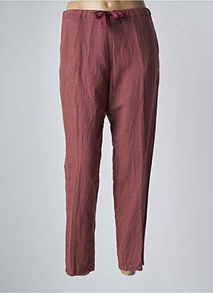 Pantalon 7/8 taille élastique taille normale rose MANILA GRACE femme
