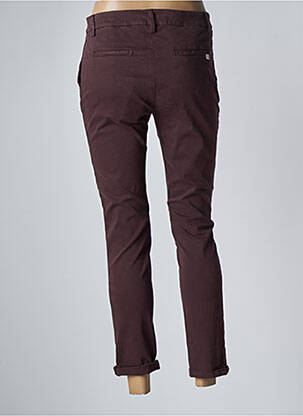 Pantalon 7/8 stretch taille basse rouge MANILA GRACE femme