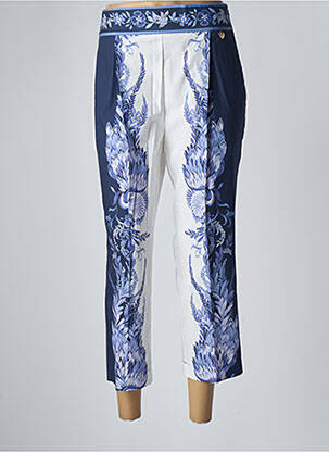 Pantalon 7/8 taille haute taille haute bleu TWINSET femme