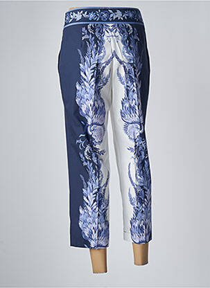 Pantalon 7/8 taille haute taille haute bleu TWINSET femme