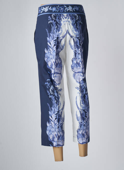 Pantalon 7/8 taille haute taille haute bleu TWINSET femme