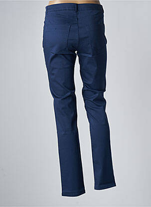 Pantalon slim tissage popeline taille normale bleu BLEU BLANC ROUGE femme