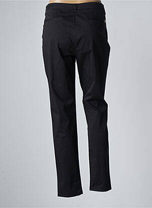 Pantalon chino tissage popeline taille normale noir MANILA GRACE femme