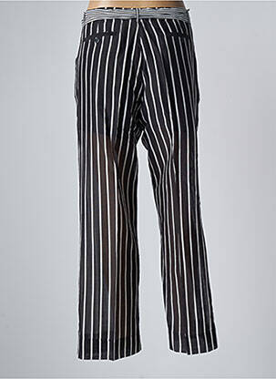 Pantalon droit tissage popeline taille normale noir TWINSET femme