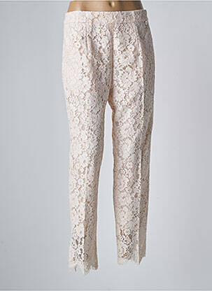 Pantalon 7/8 coupe chino taille normale rose TWINSET femme