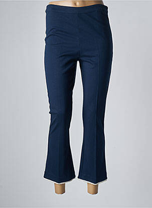 Pantalon 7/8 taille haute taille haute bleu TWINSET femme