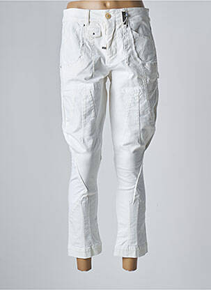 Pantalon 7/8 taille haute taille haute beige HIGH femme