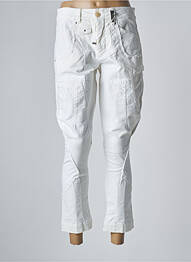 Pantalon 7/8 taille haute taille haute beige HIGH femme