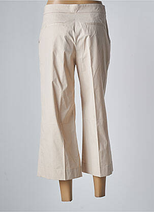 Pantacourt taille haute taille haute beige TWINSET femme