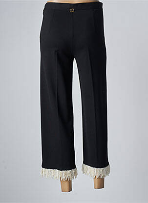 Pantalon 7/8 taille haute taille haute noir TWINSET femme