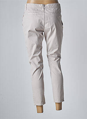 Pantalon 7/8 tissage popeline taille normale gris MANILA GRACE femme