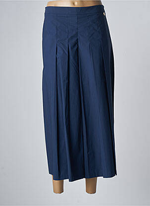 Pantacourt taille haute taille haute bleu TWINSET femme