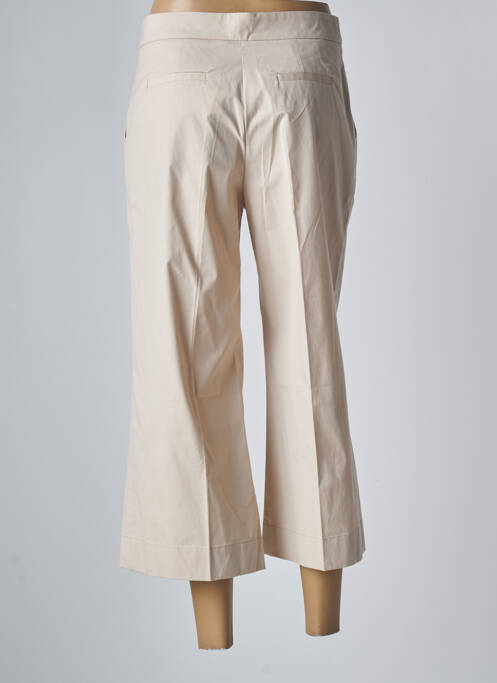 Pantacourt coupe droite taille haute beige TWINSET femme